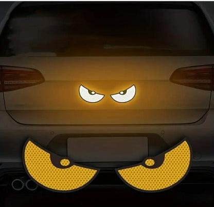 2 Pieces Monster Eyes Car Reflective Stickers